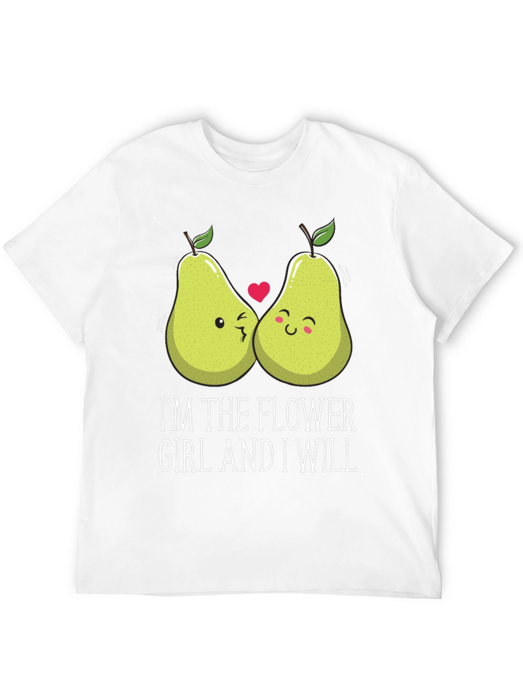 Funny Pear Matching Couple Flower Girl T-Shirt