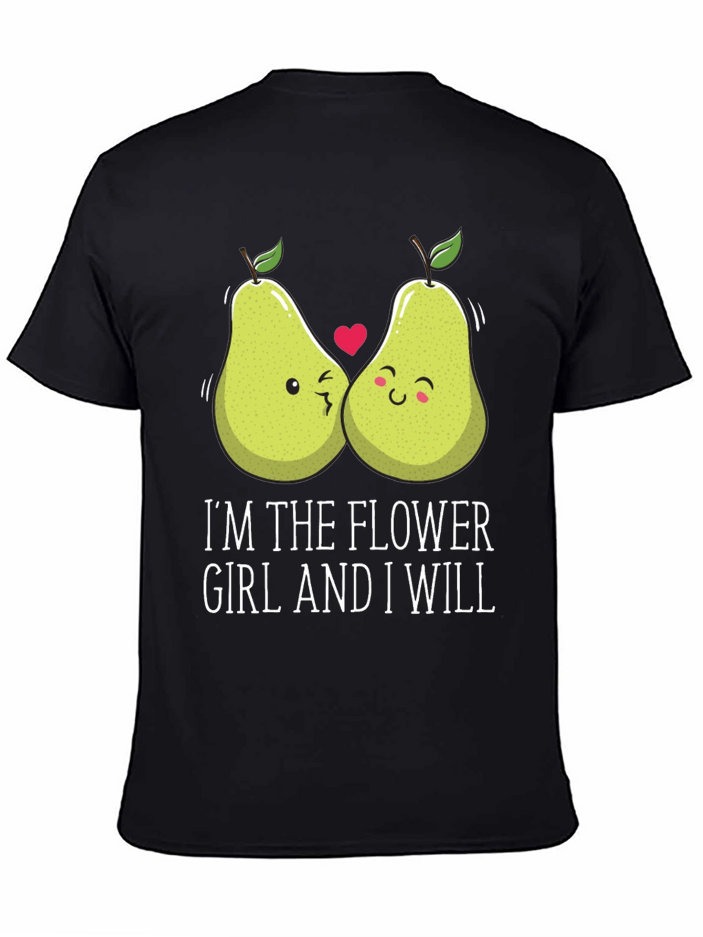 Funny Pear Matching Couple Flower Girl T-Shirt