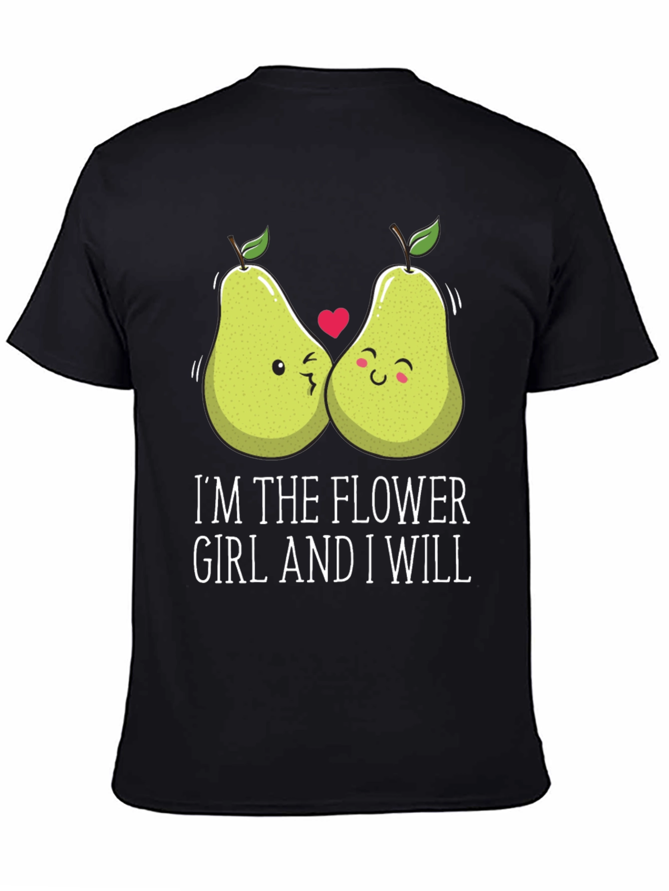 Funny Pear Matching Couple Flower Girl T-Shirt