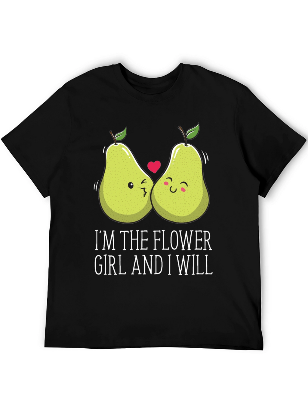 Funny Pear Matching Couple Flower Girl T-Shirt
