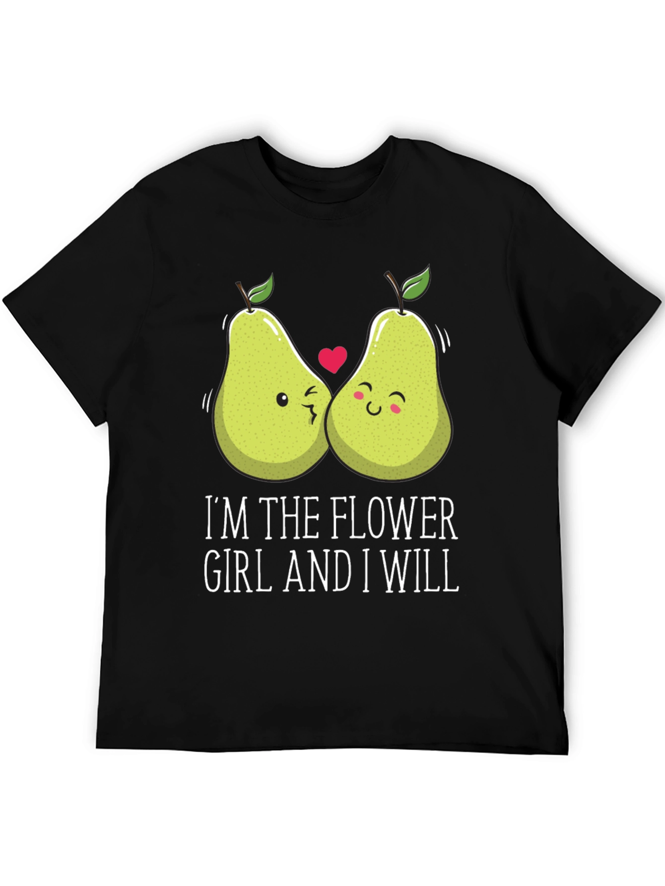 Funny Pear Matching Couple Flower Girl T-Shirt
