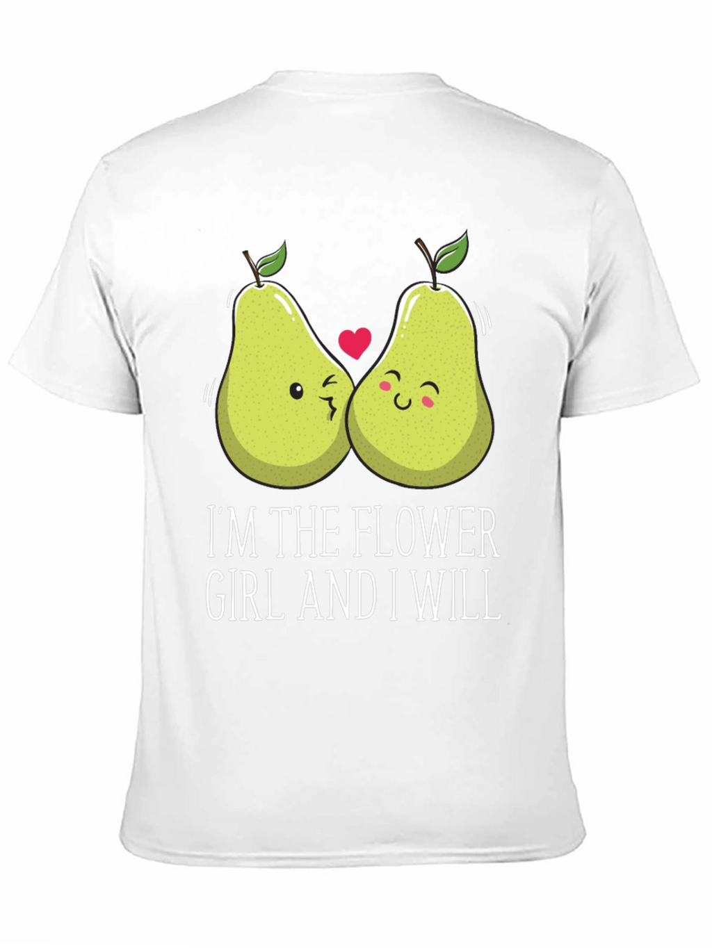 Funny Pear Matching Couple Flower Girl T-Shirt