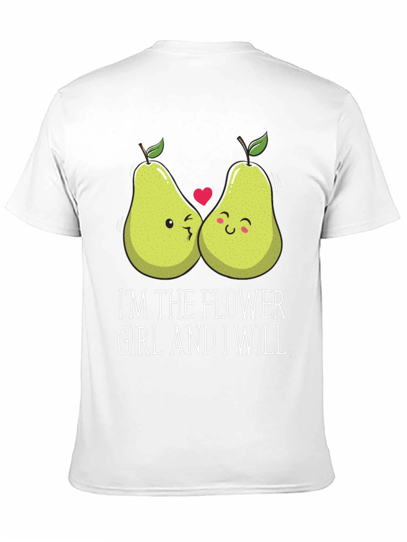 Funny Pear Matching Couple Flower Girl T-Shirt