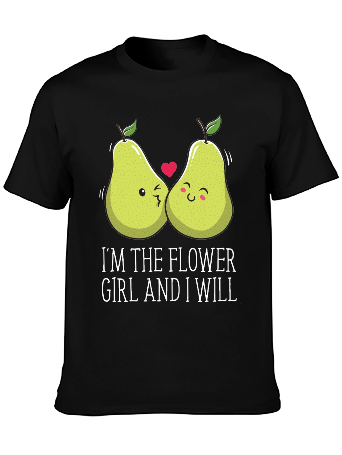 Funny Pear Matching Couple Flower Girl T-Shirt