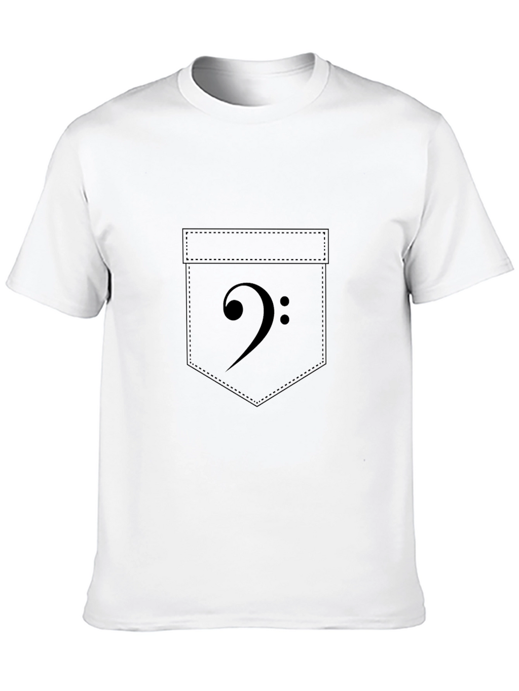 Bass Clef Pocket Graphic Tee