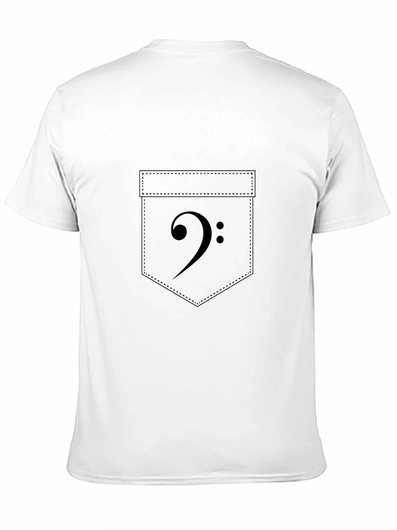 Bass Clef Pocket Graphic Tee