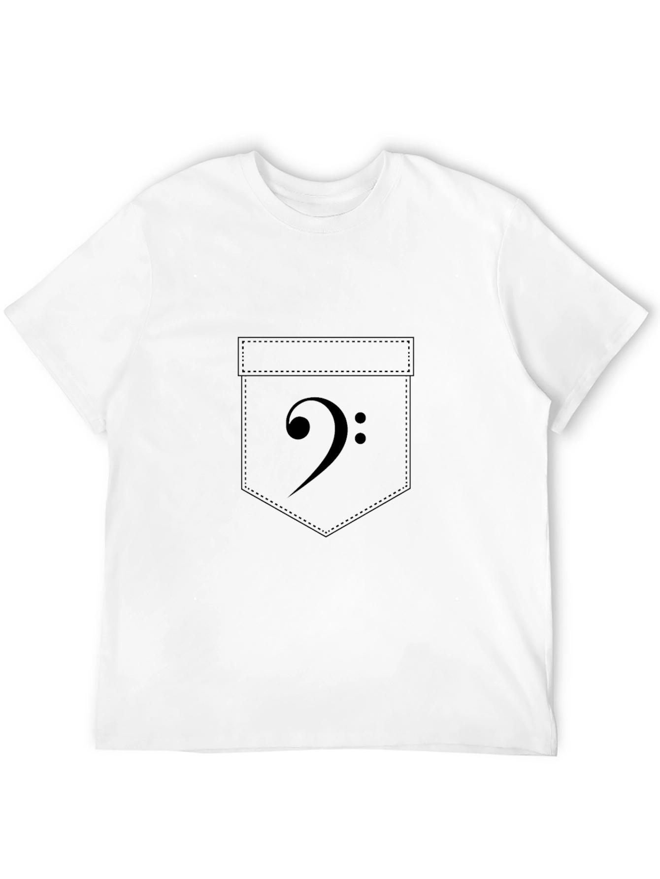 Bass Clef Pocket Graphic Tee