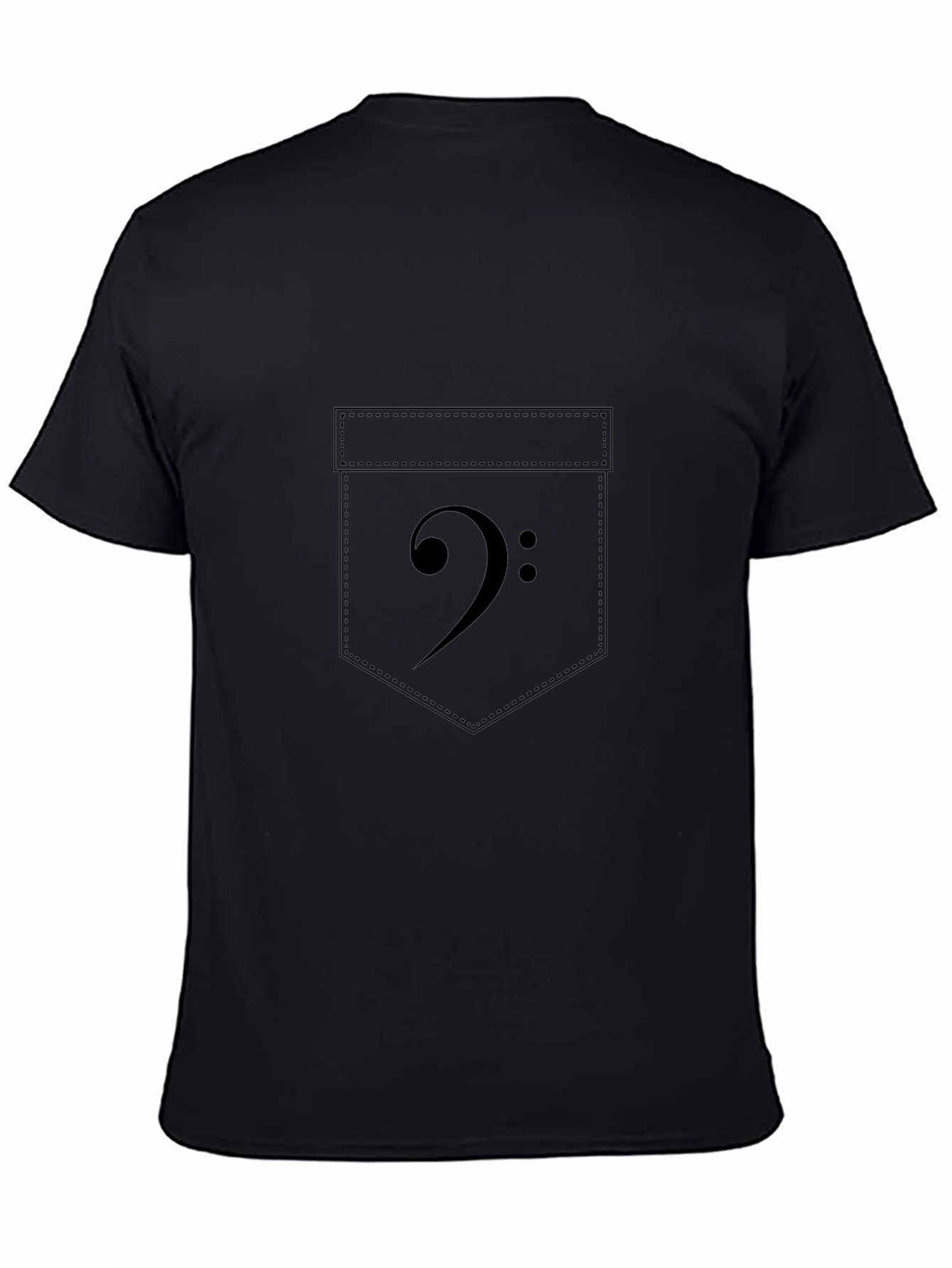 Bass Clef Pocket Graphic Tee