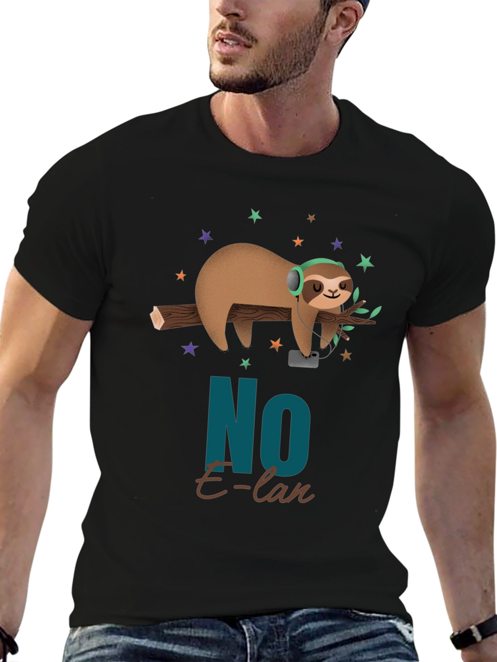 Cool Sloth No E-lan Graphic T-Shirt