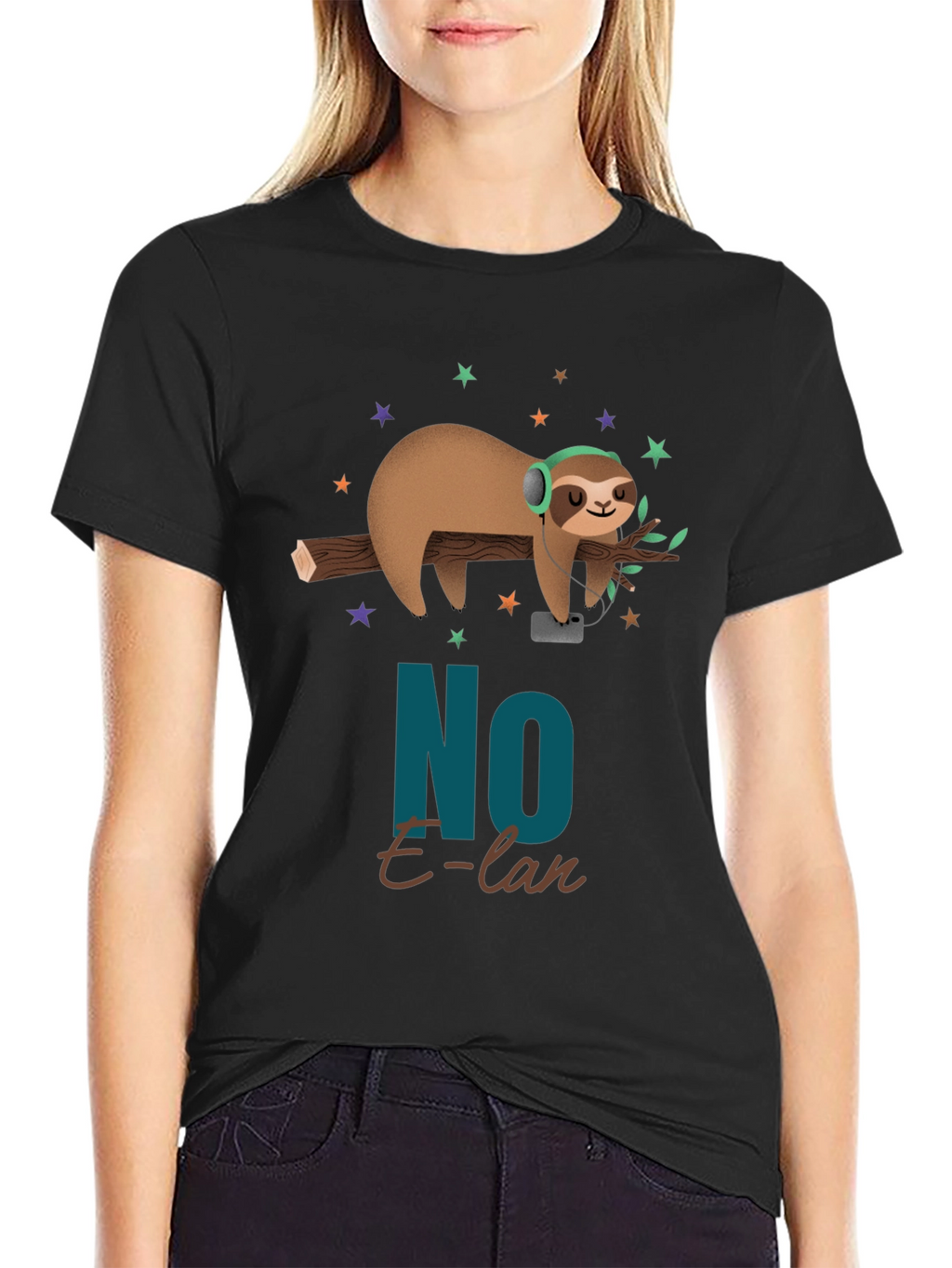 Cool Sloth No E-lan Graphic T-Shirt