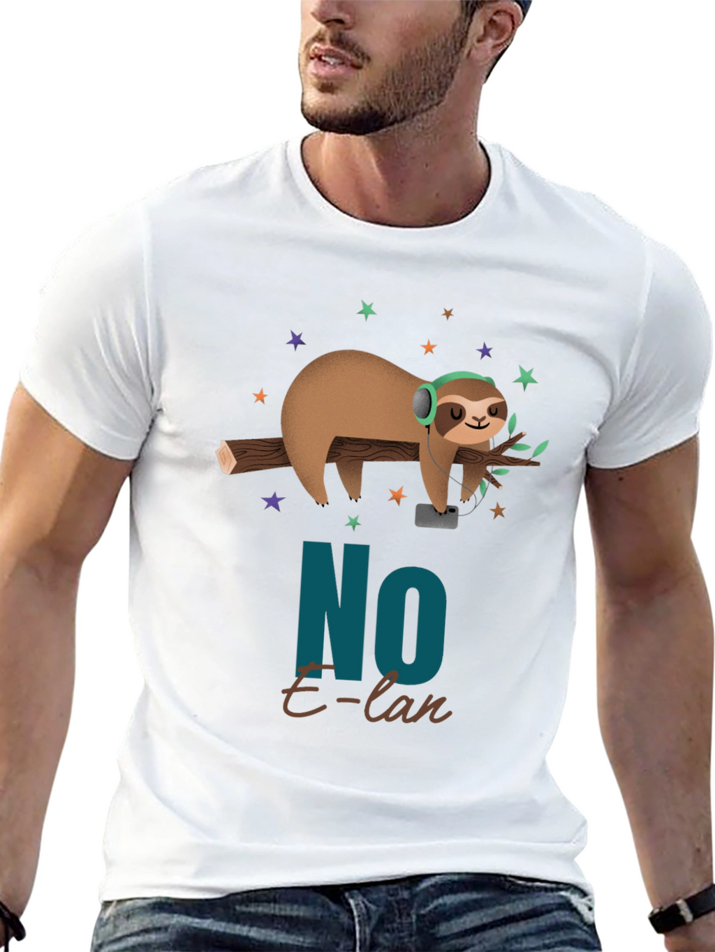Cool Sloth No E-lan Graphic T-Shirt