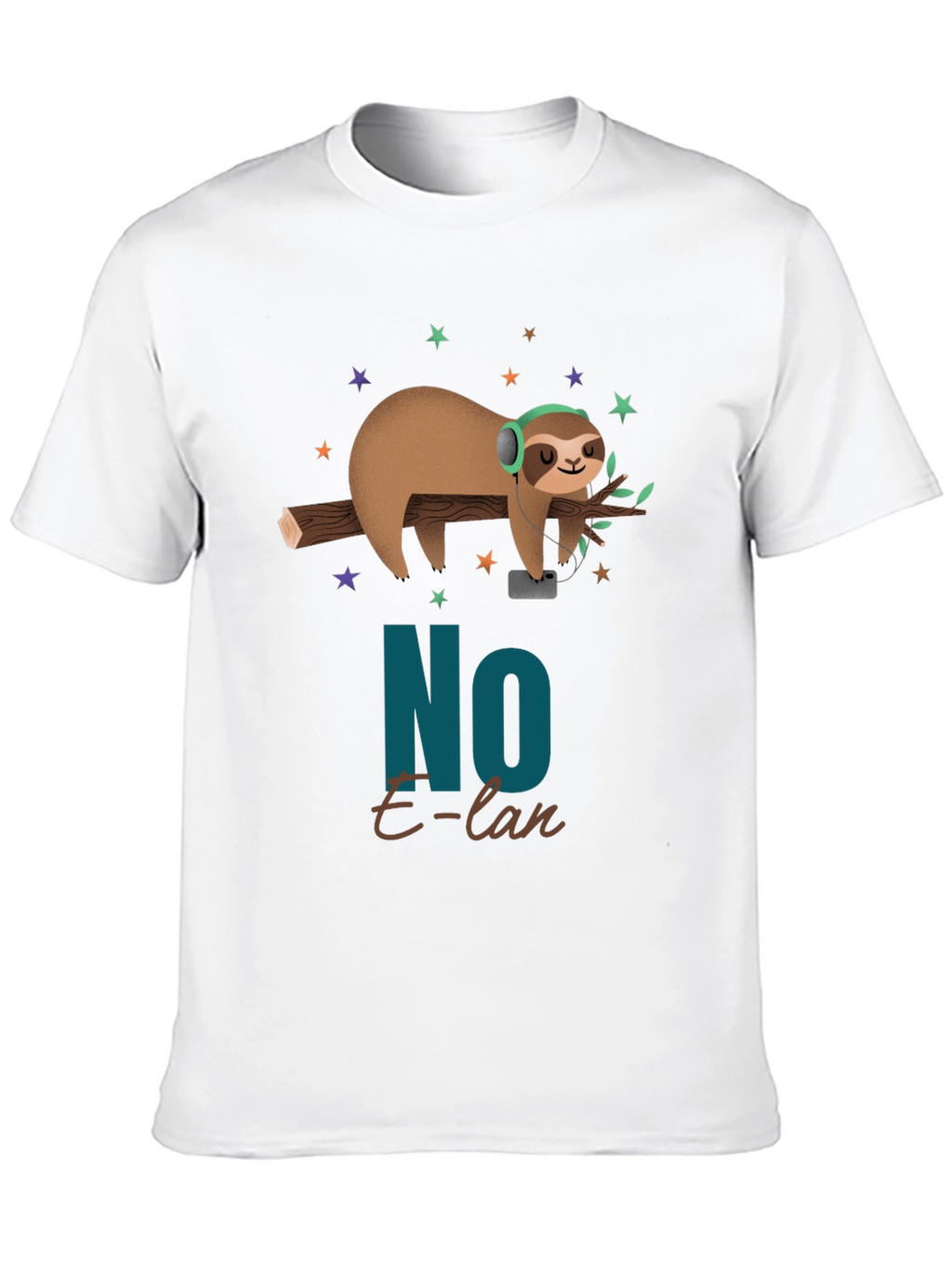 Cool Sloth No E-lan Graphic T-Shirt