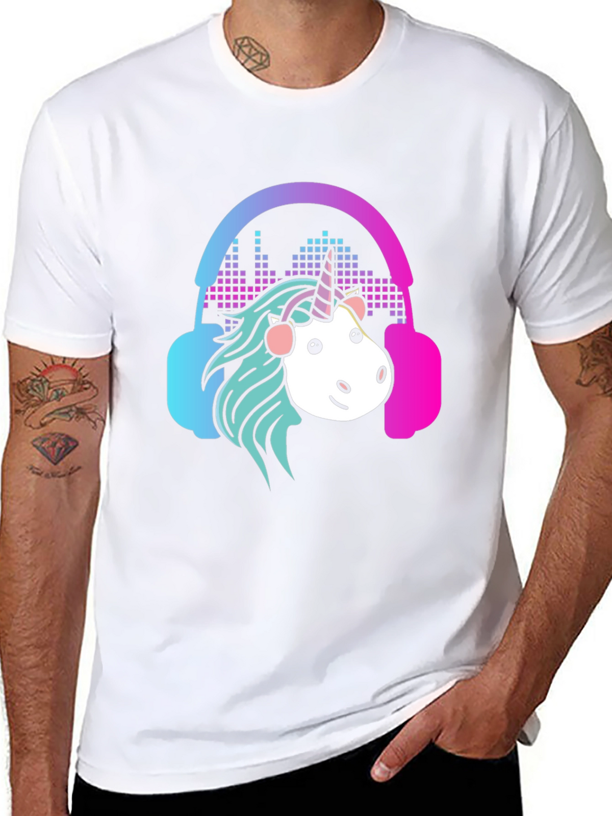 Unicorn DJ Graphic Tee - Cool Music Lovers Shirt