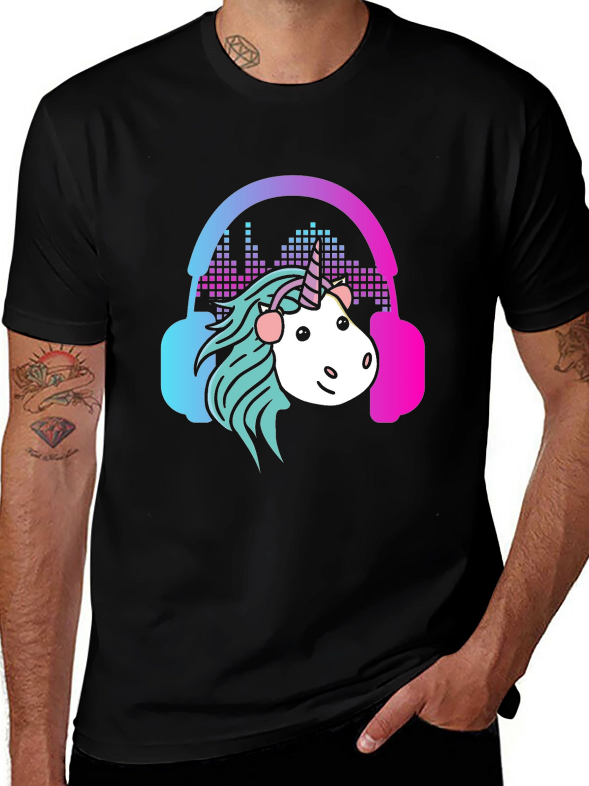 Unicorn DJ Graphic Tee - Cool Music Lovers Shirt