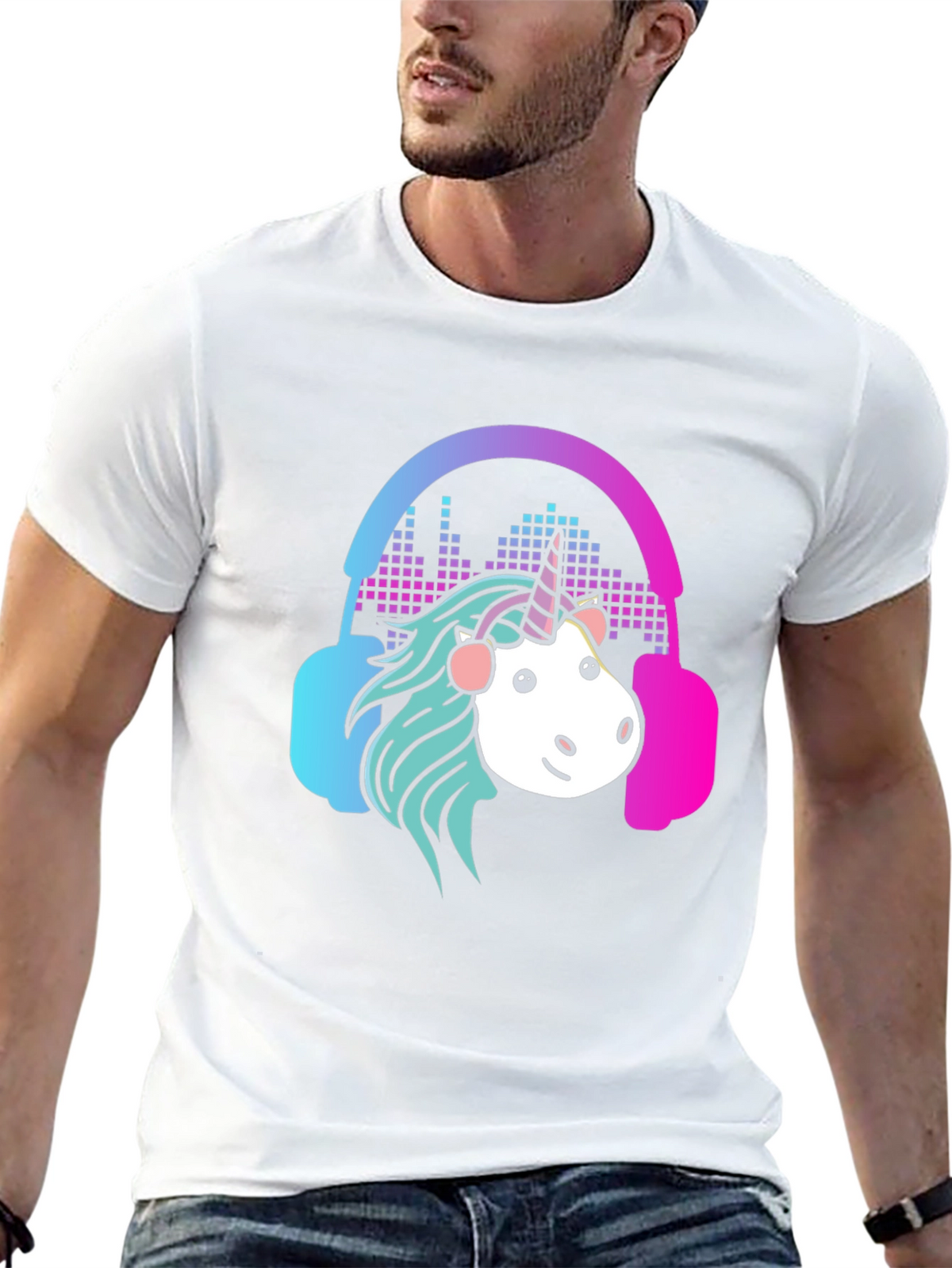 Unicorn DJ Graphic Tee - Cool Music Lovers Shirt