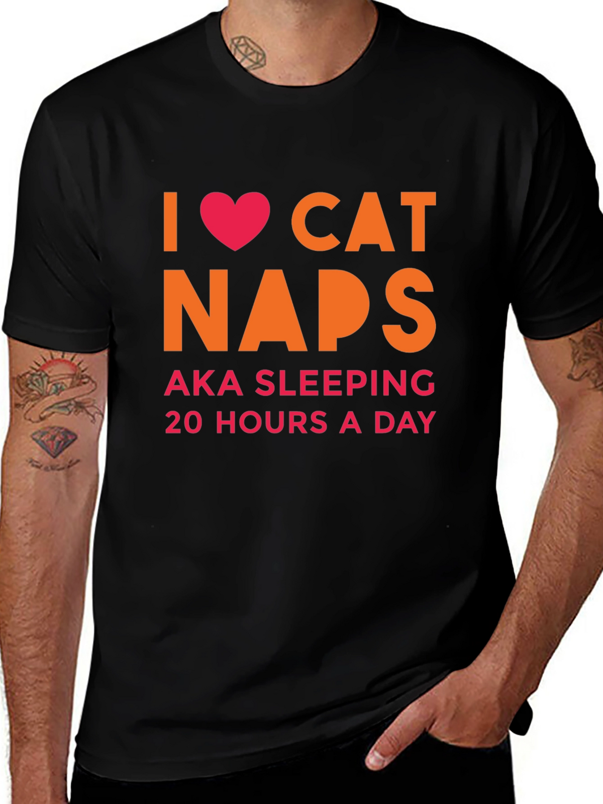 I Heart Cat Naps T-Shirt -  AKA Sleeping 20 Hours
