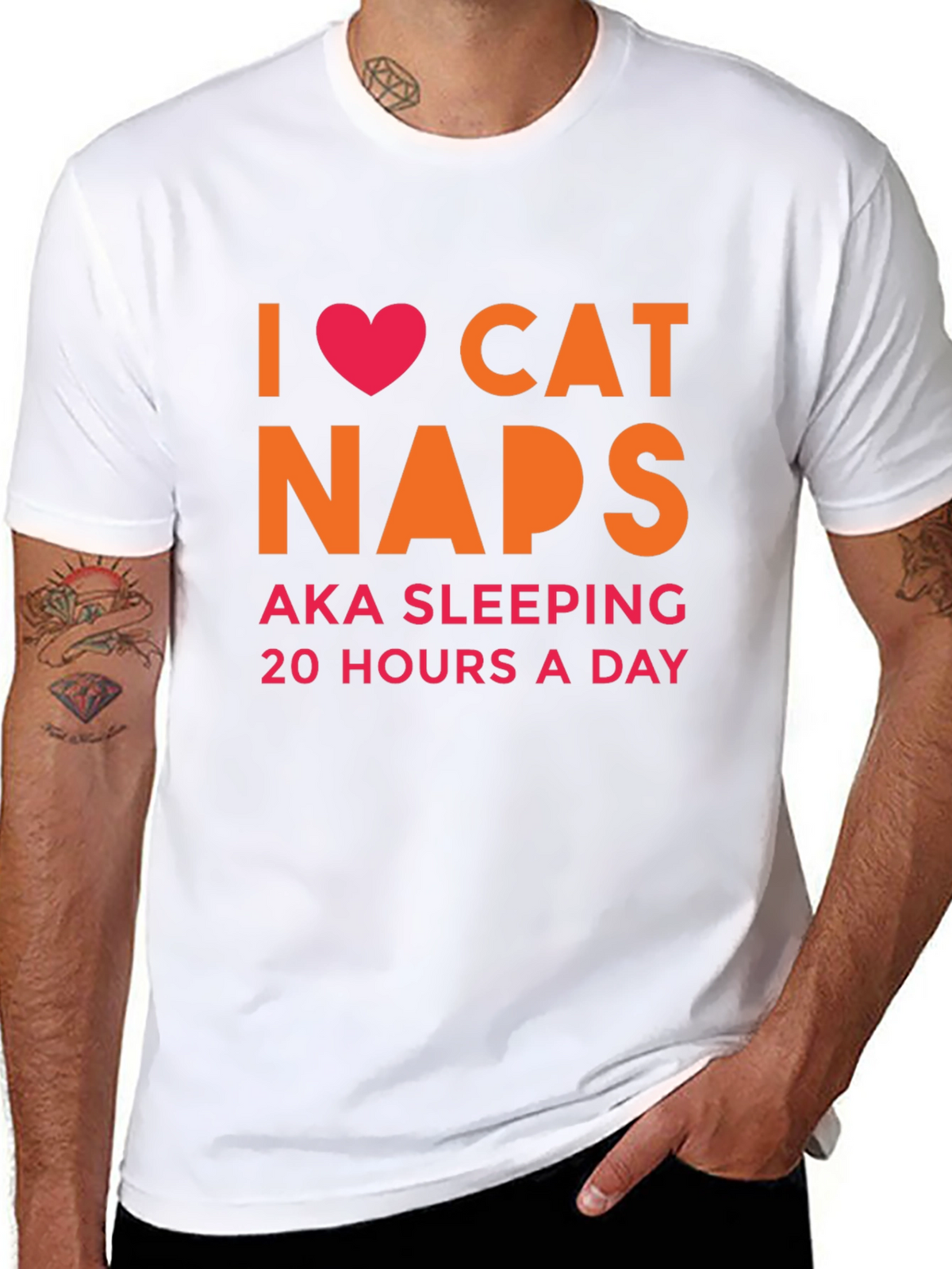 I Heart Cat Naps T-Shirt -  AKA Sleeping 20 Hours