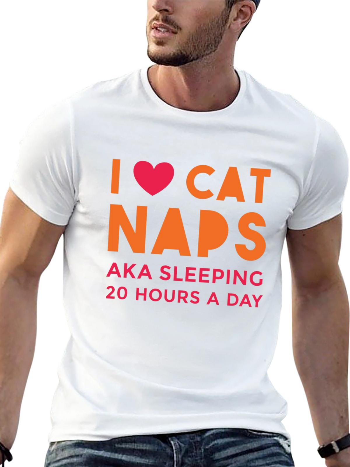 I Heart Cat Naps T-Shirt -  AKA Sleeping 20 Hours