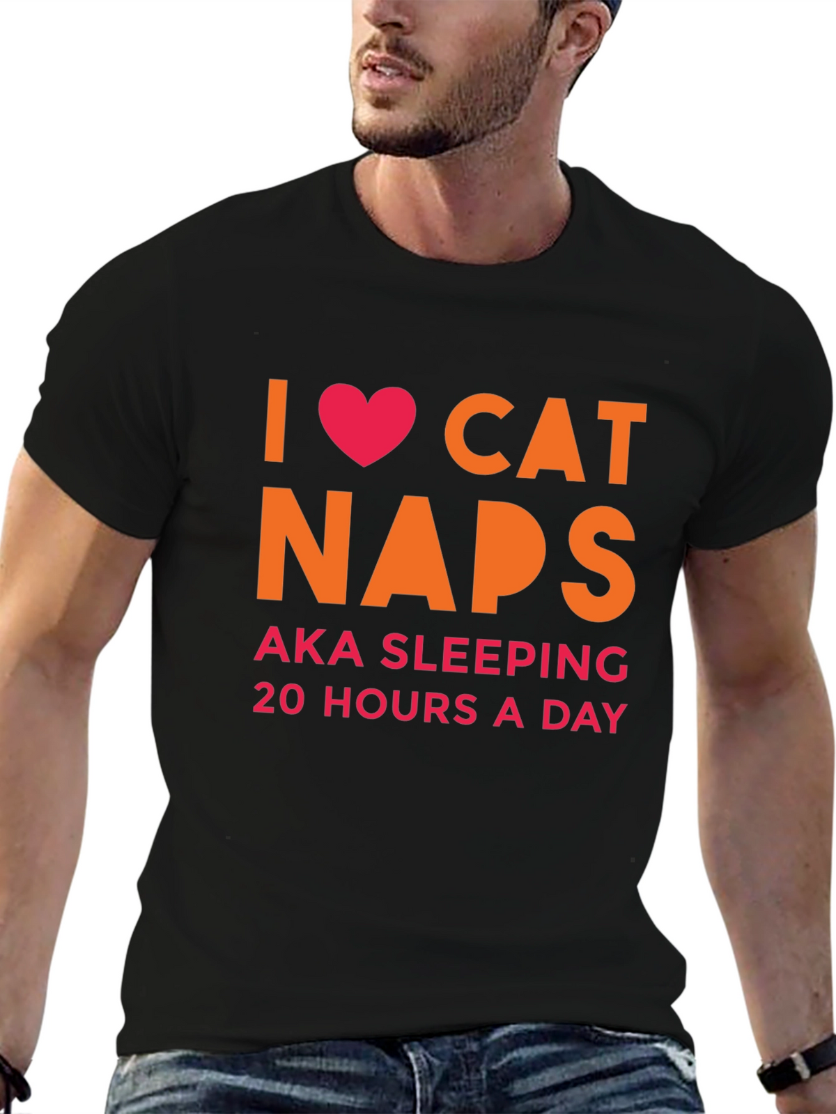 I Heart Cat Naps T-Shirt -  AKA Sleeping 20 Hours