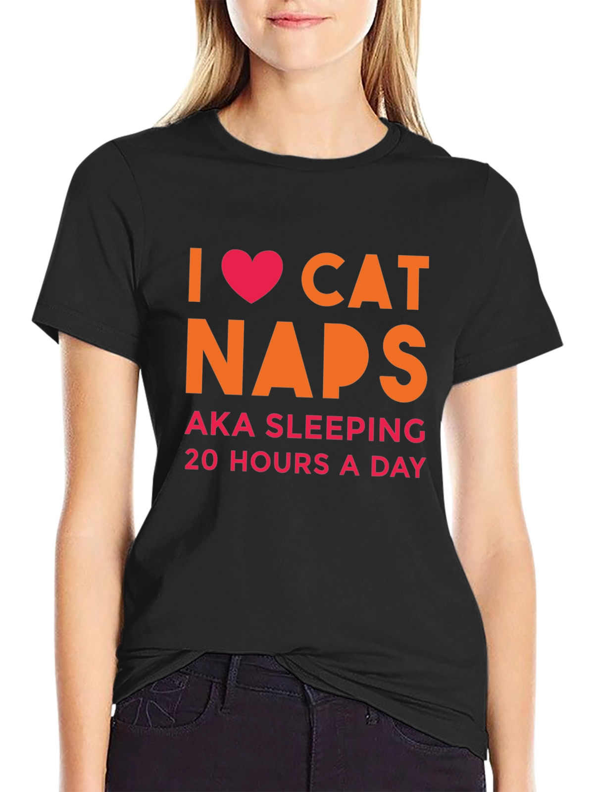I Heart Cat Naps T-Shirt -  AKA Sleeping 20 Hours