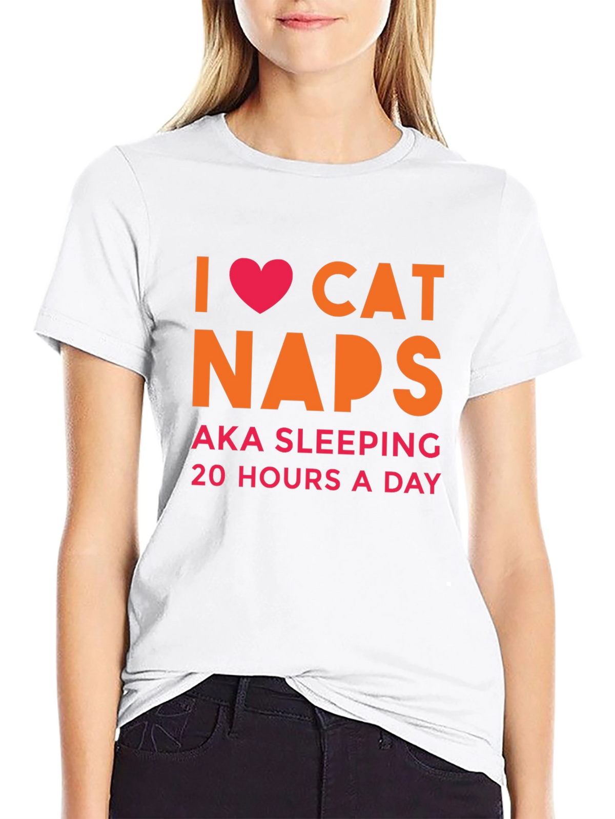 I Heart Cat Naps T-Shirt -  AKA Sleeping 20 Hours