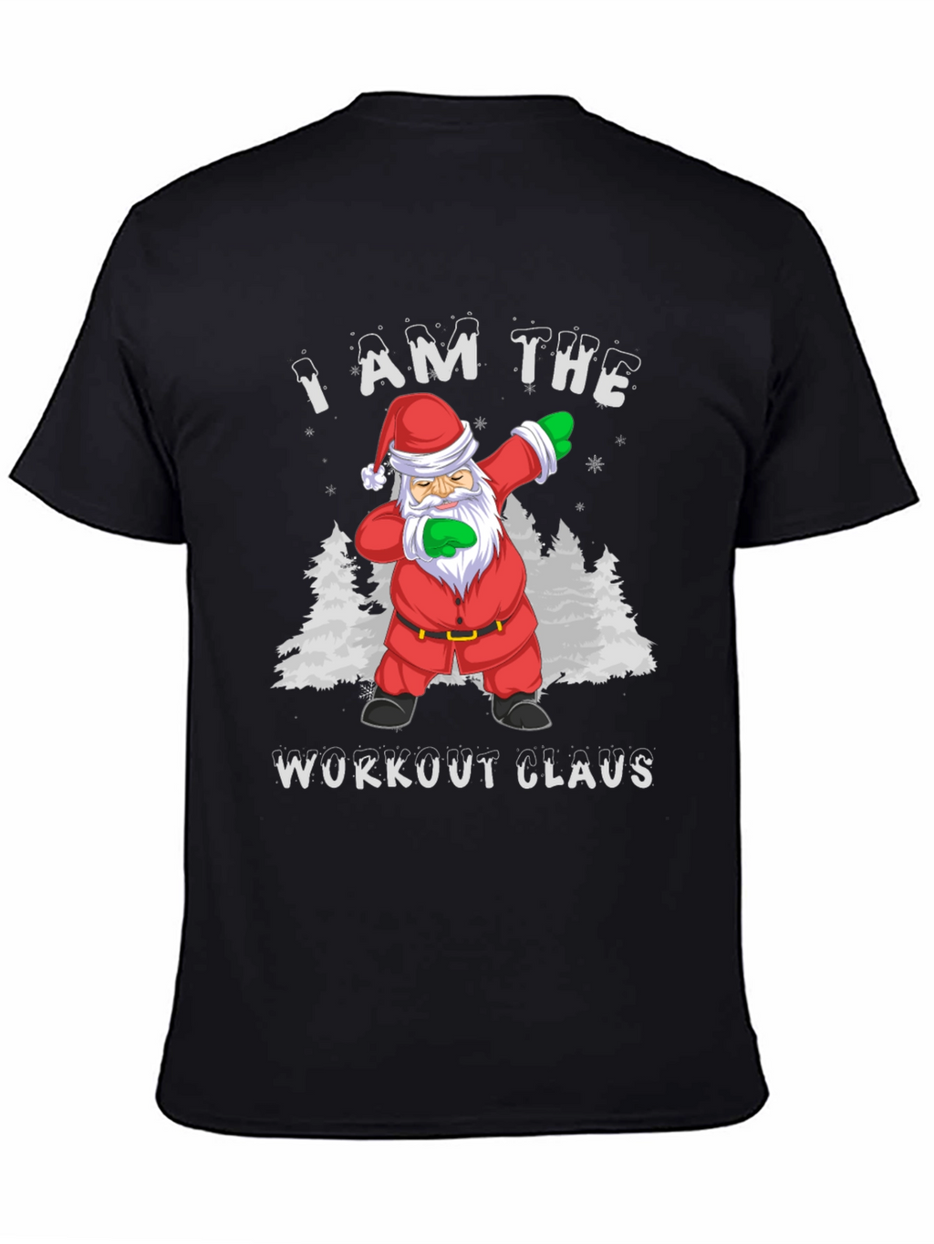 Workout Claus T-Shirt: Santa Dab Christmas Gym Tee