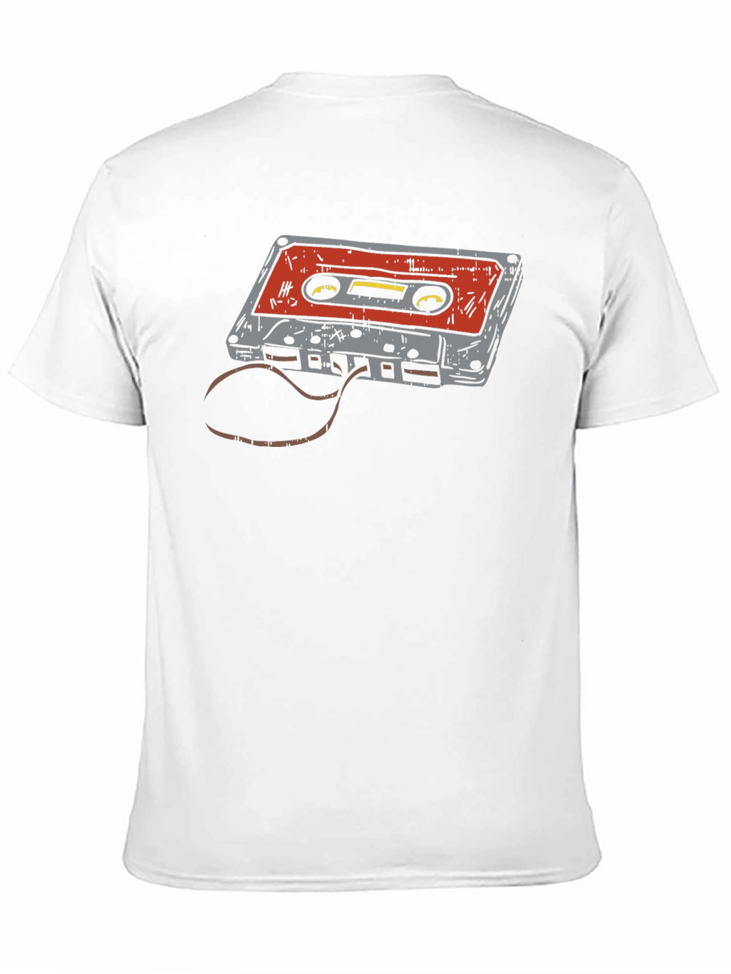 Retro Cassette Tape Graphic T-Shirt - Black