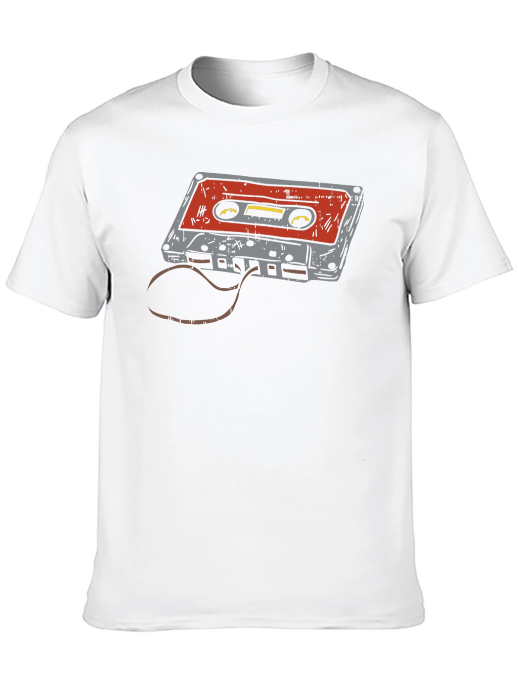 Retro Cassette Tape Graphic T-Shirt - Black