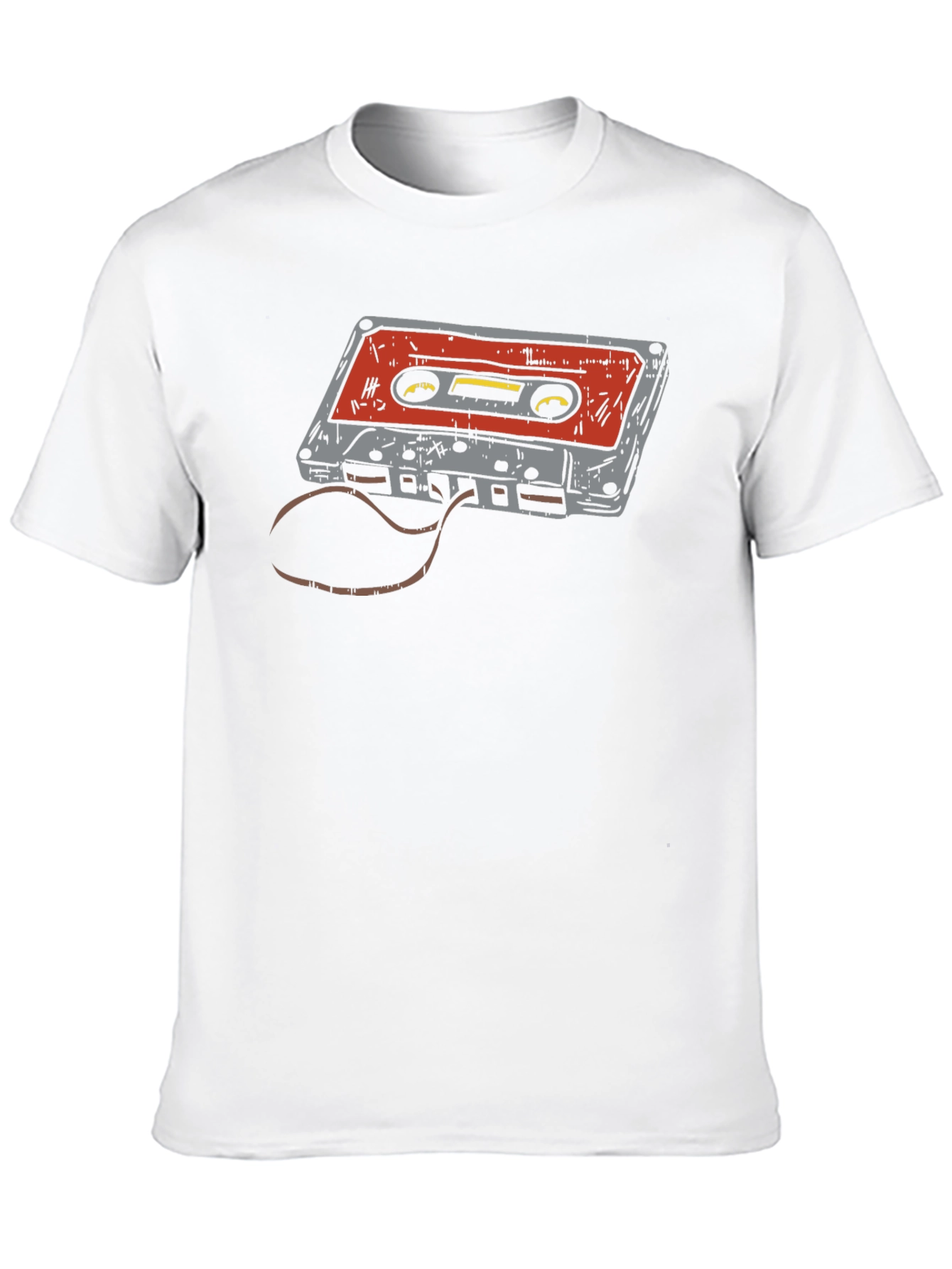 Retro Cassette Tape Graphic T-Shirt - Black