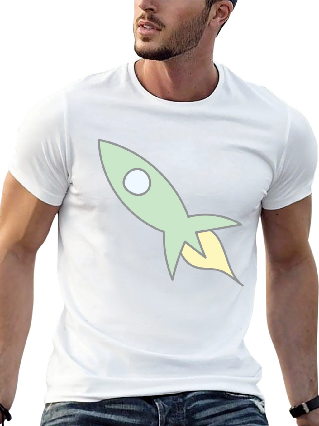 Retro Rocket T-Shirt - Blast Off in Style!