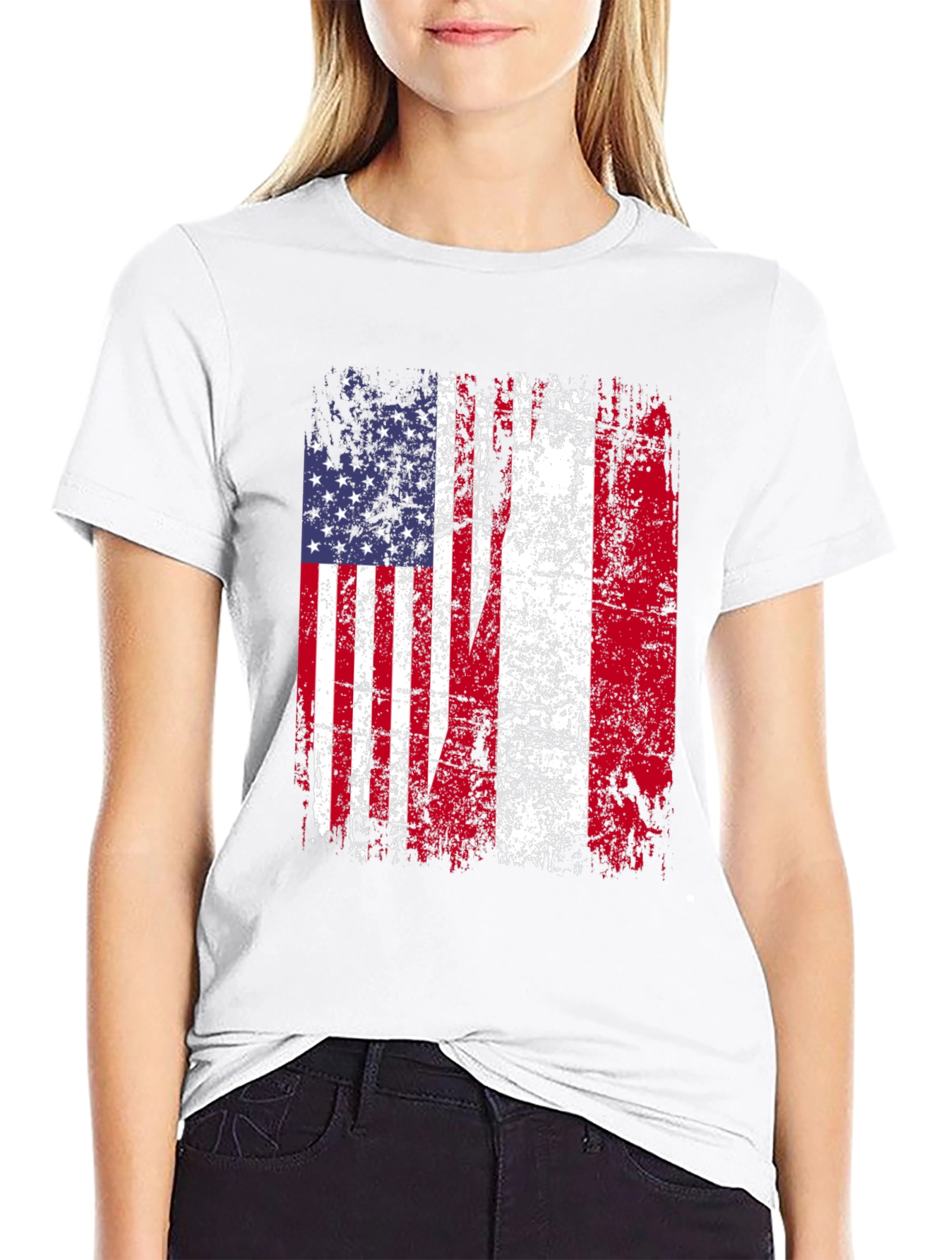 USA Flag Graphic T-Shirt - Patriotic American Pride
