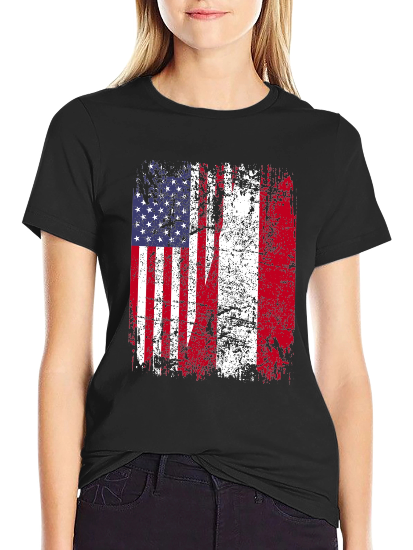 USA Flag Graphic T-Shirt - Patriotic American Pride