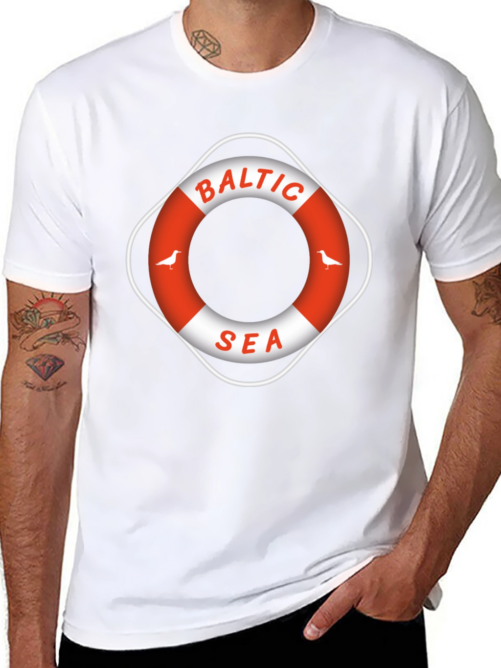 Baltic Sea Graphic T-Shirt - Nautical Design