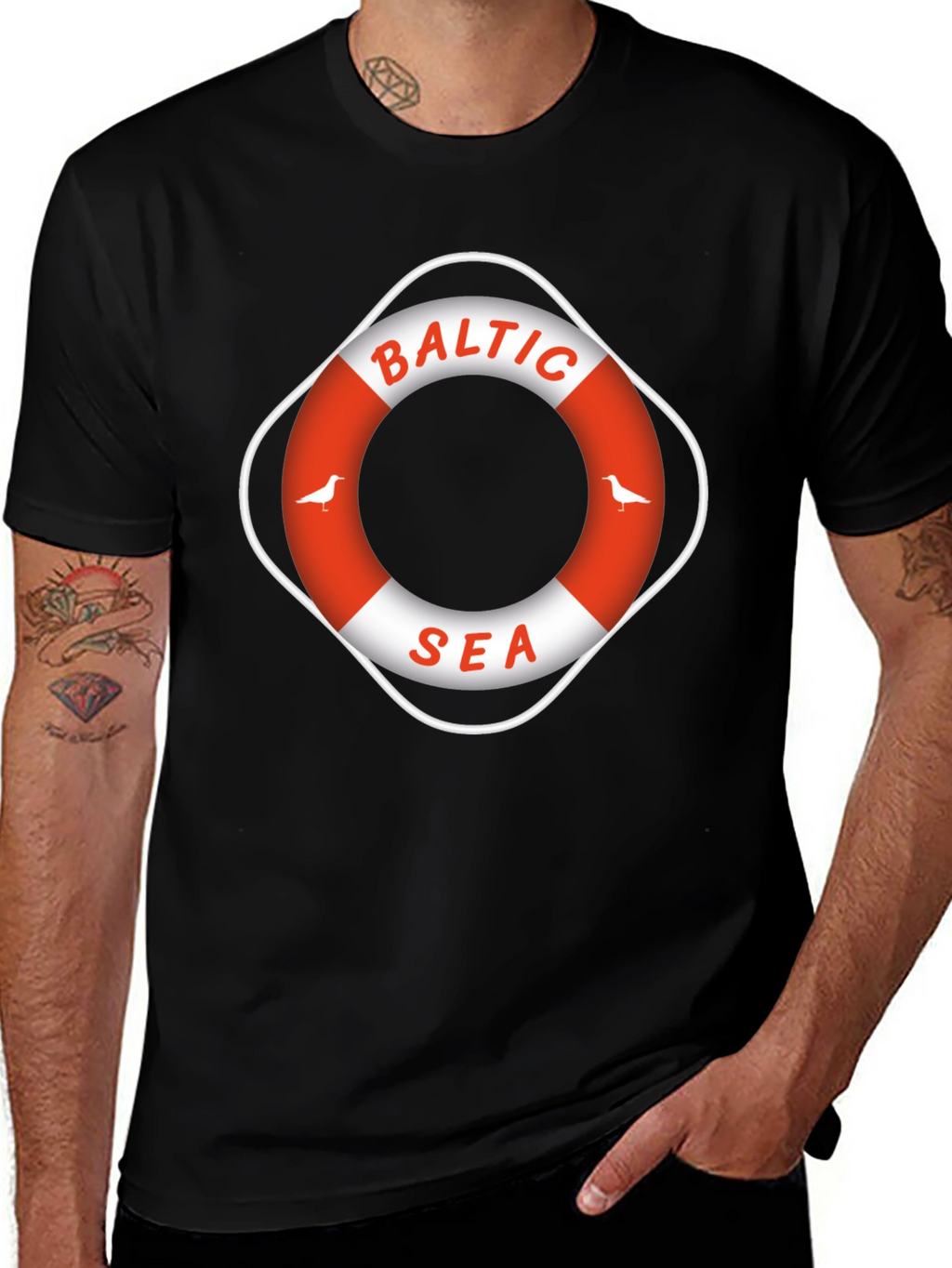 Baltic Sea Graphic T-Shirt - Nautical Design