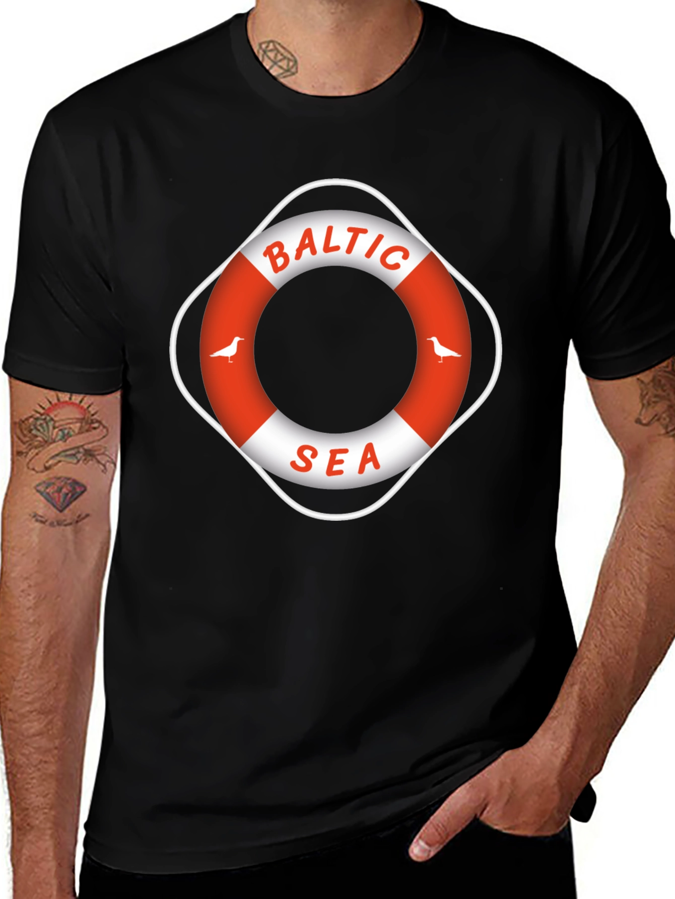 Baltic Sea Graphic T-Shirt - Nautical Design