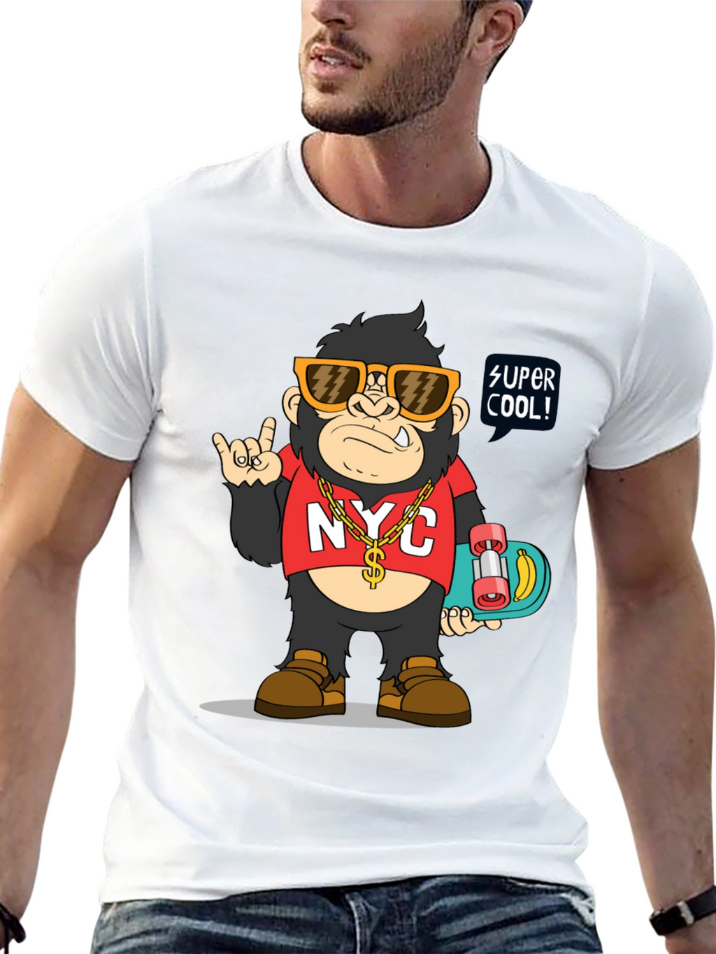 Cool Gorilla Graphic Tee - NYC Style