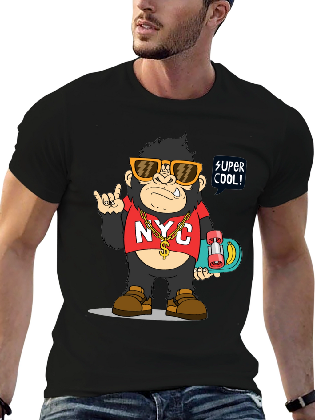 Cool Gorilla Graphic Tee - NYC Style