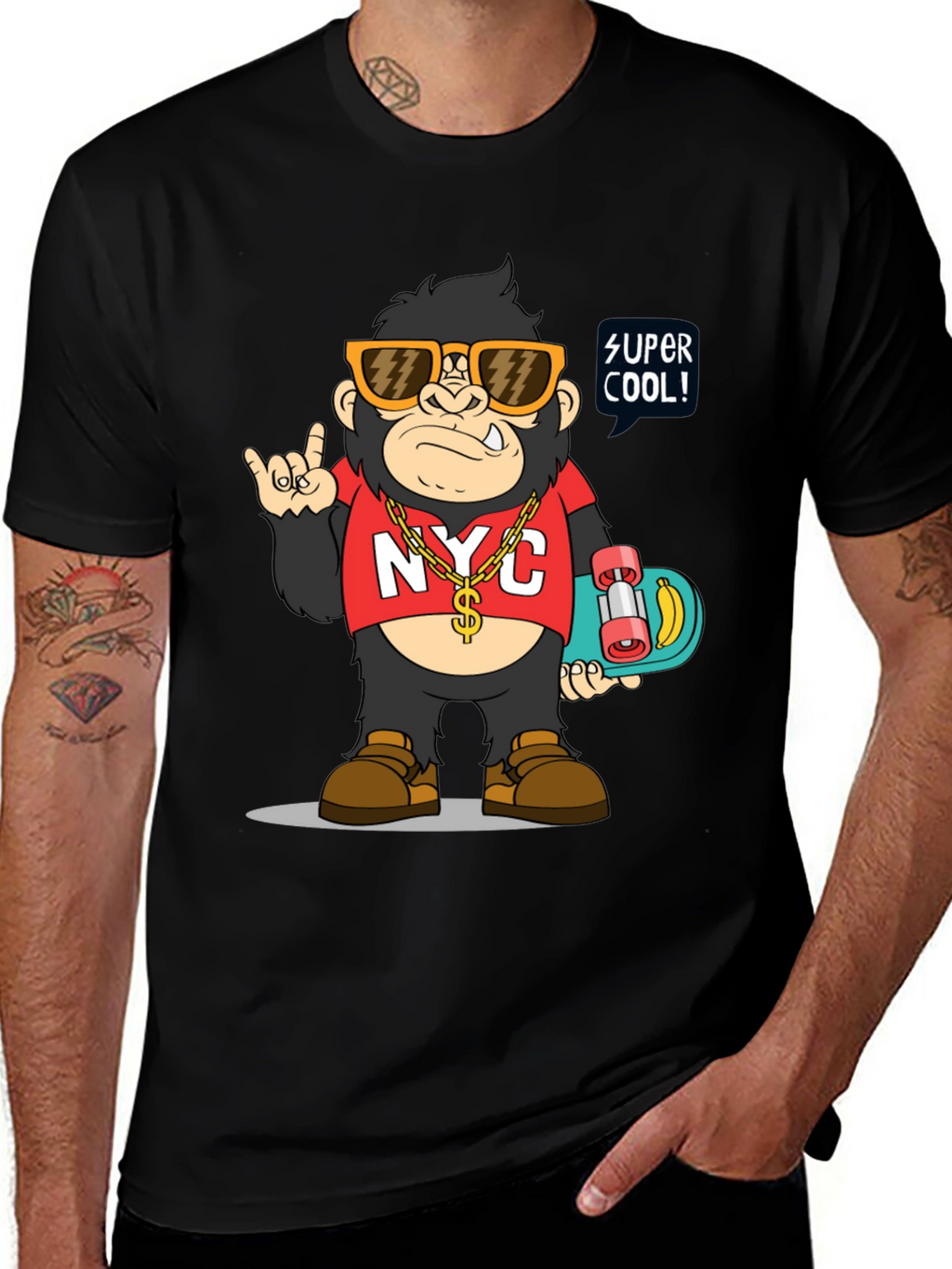 Cool Gorilla Graphic Tee - NYC Style