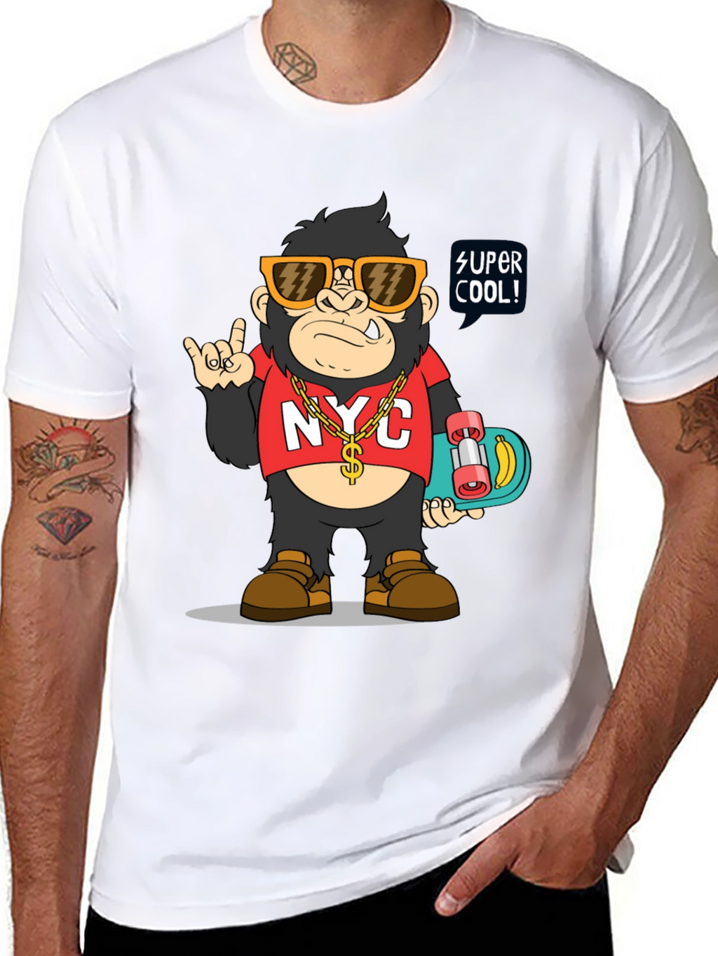 Cool Gorilla Graphic Tee - NYC Style