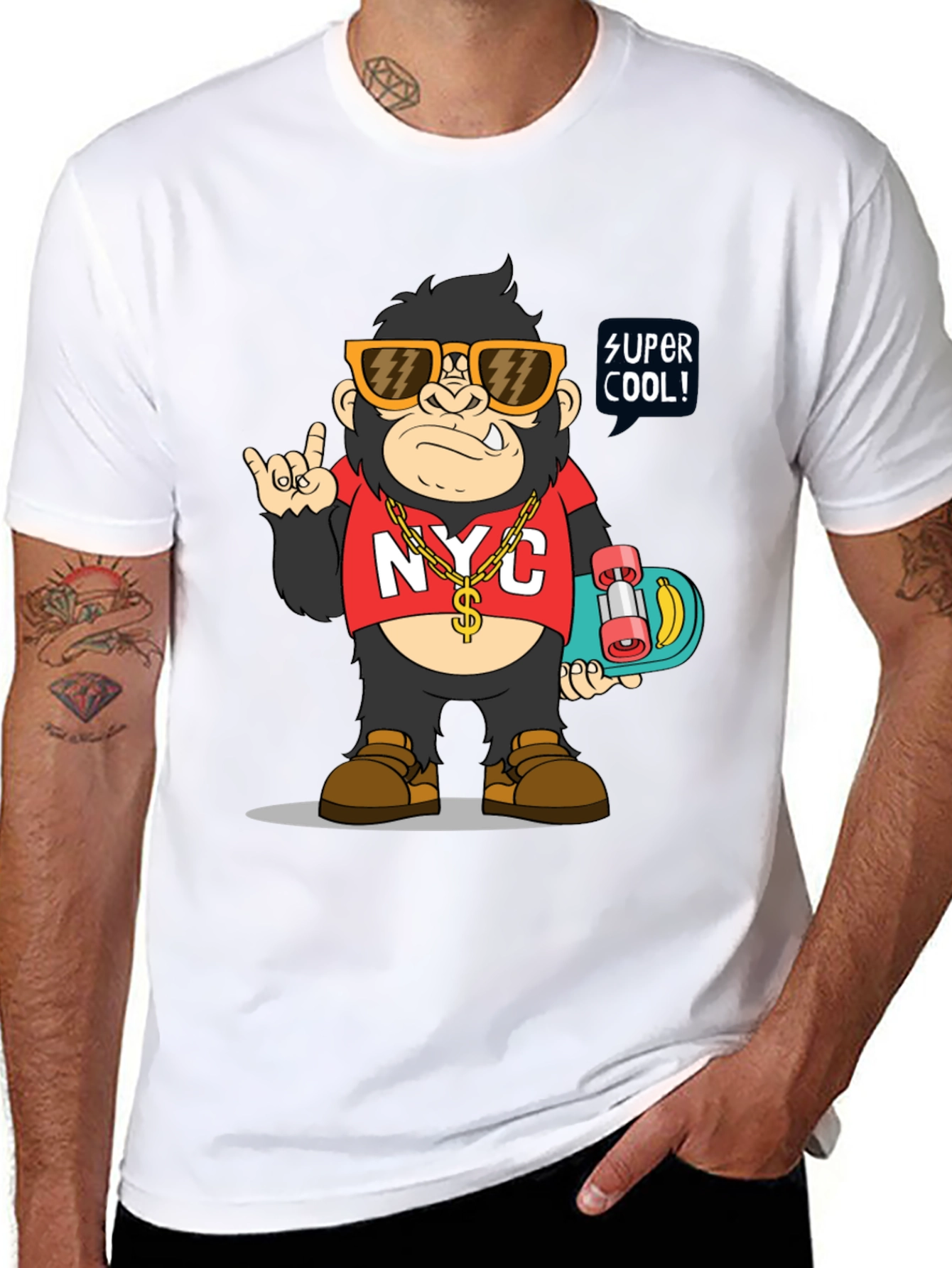 Cool Gorilla Graphic Tee - NYC Style