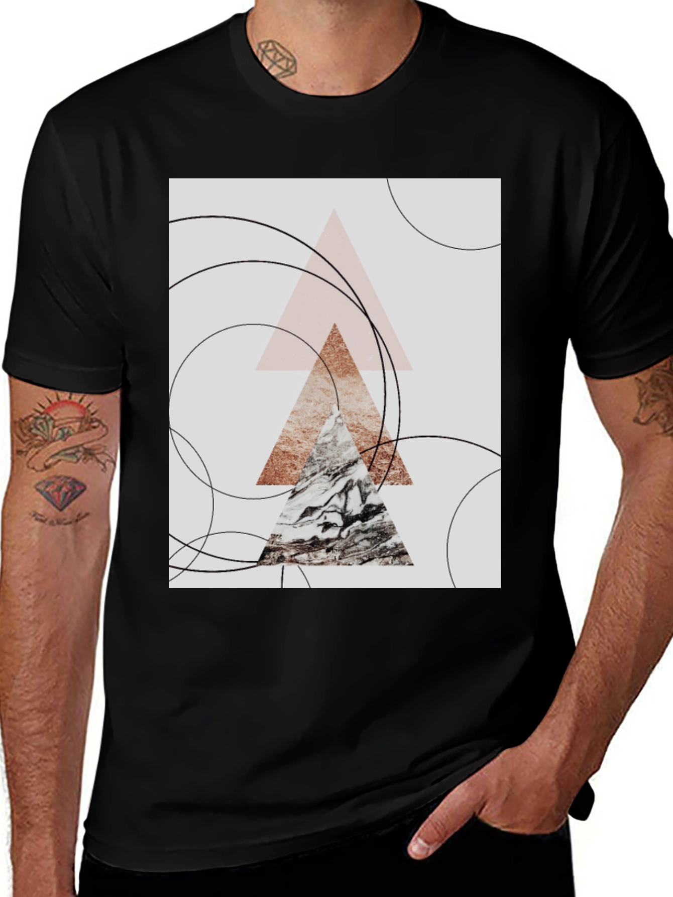 Abstract Geometric Graphic Tee