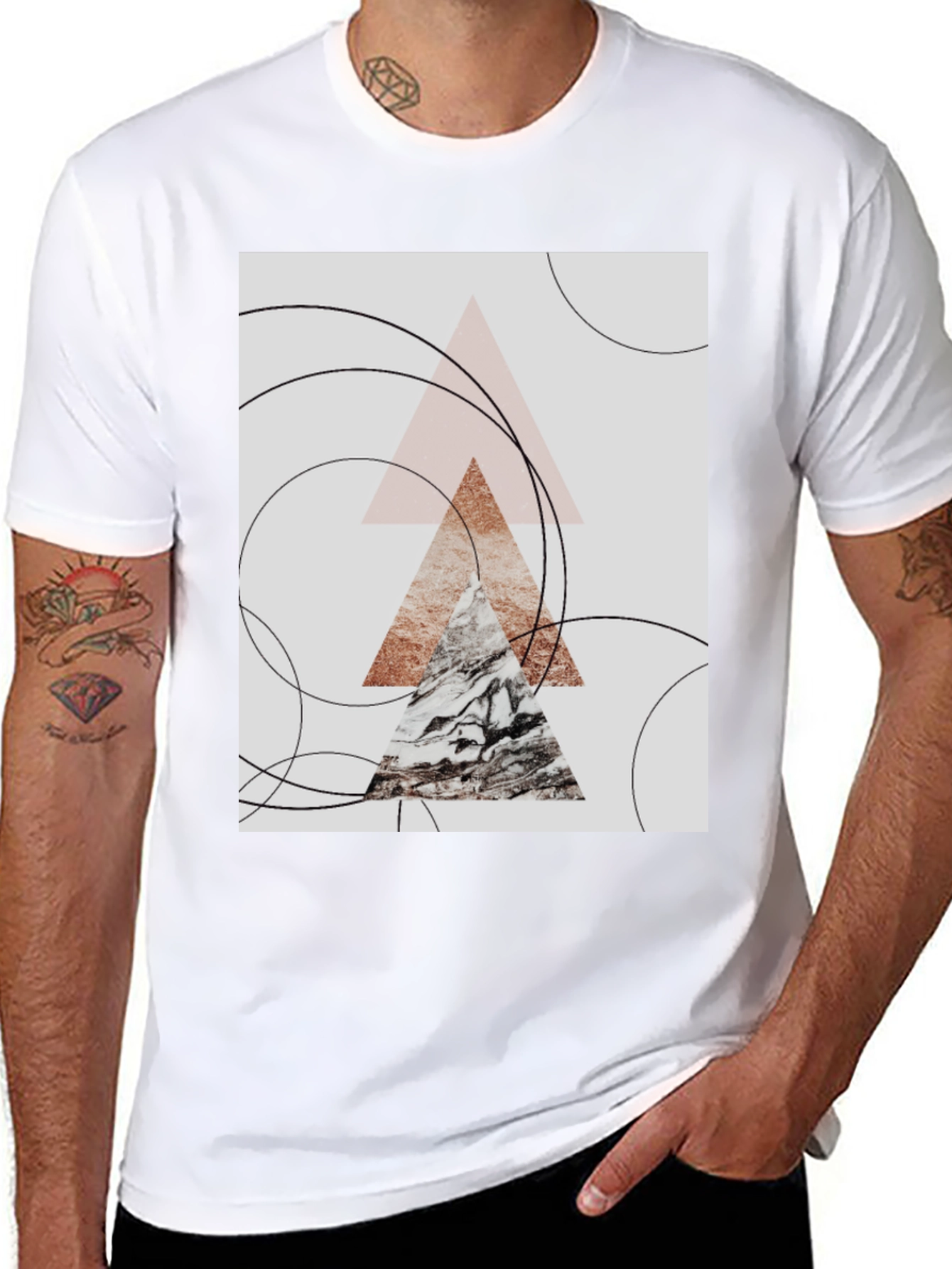 Abstract Geometric Graphic Tee