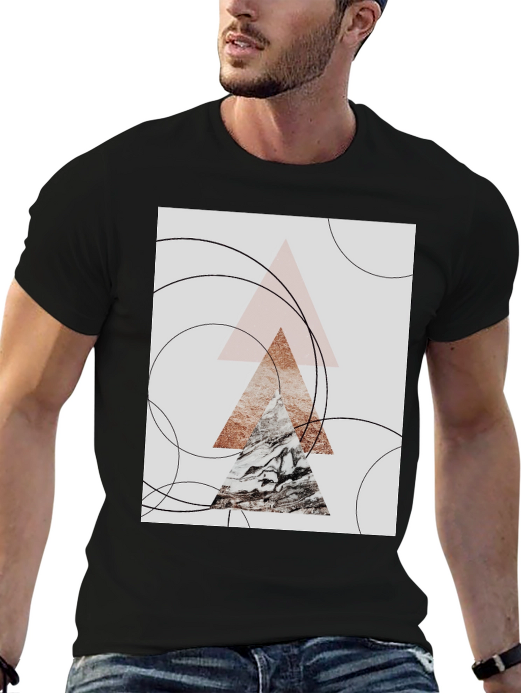 Abstract Geometric Graphic Tee
