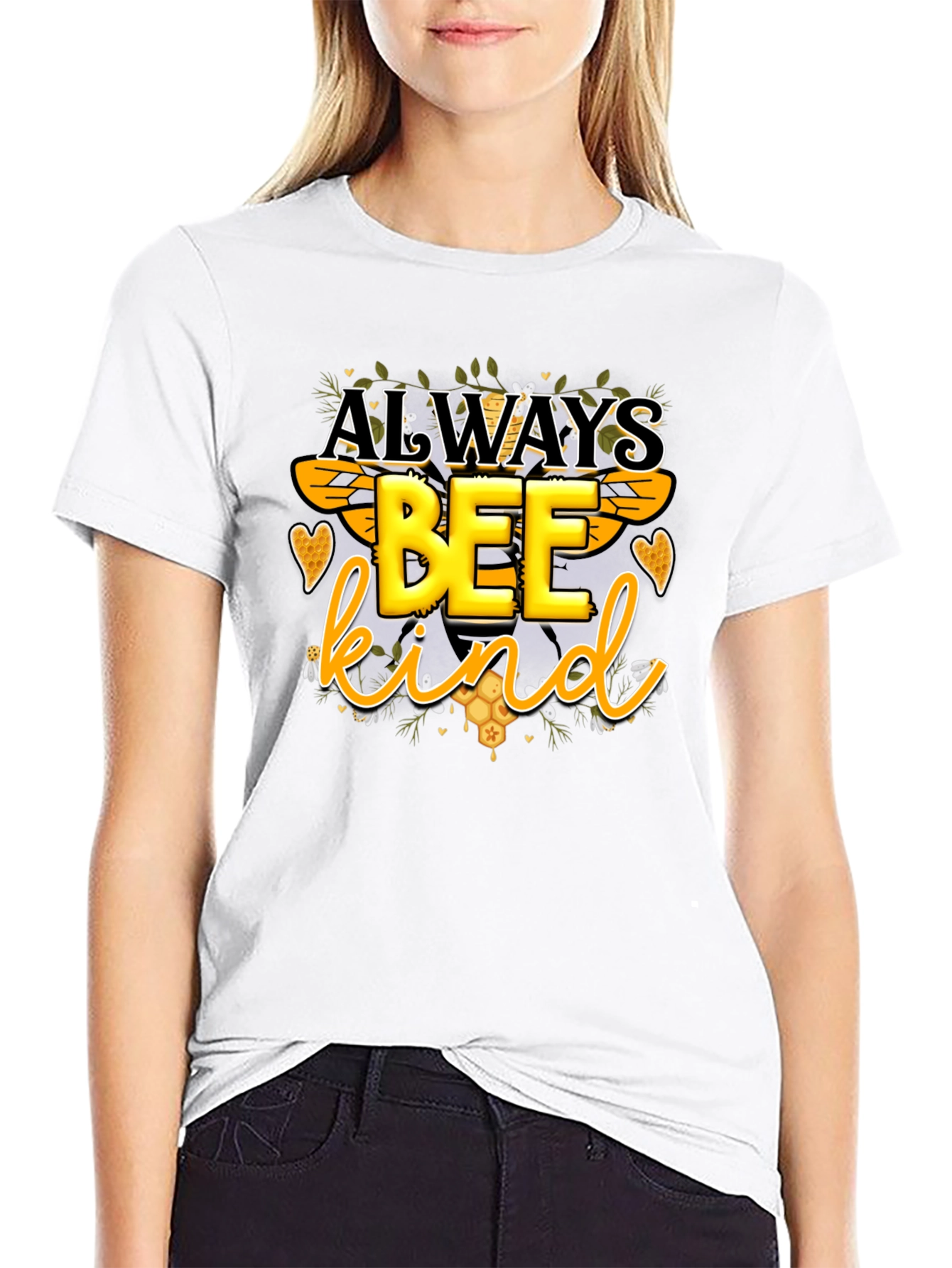 Always Bee Kind Graphic Tee - Trendy Mens T-Shirt