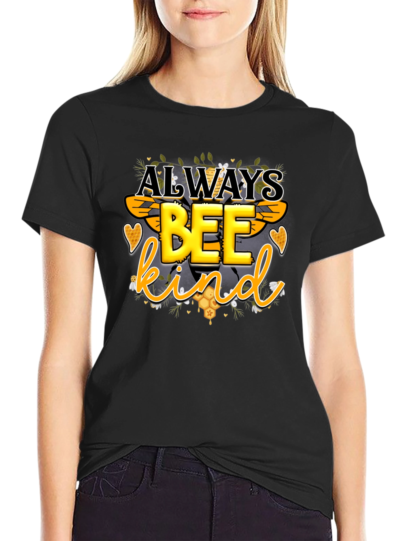 Always Bee Kind Graphic Tee - Trendy Mens T-Shirt