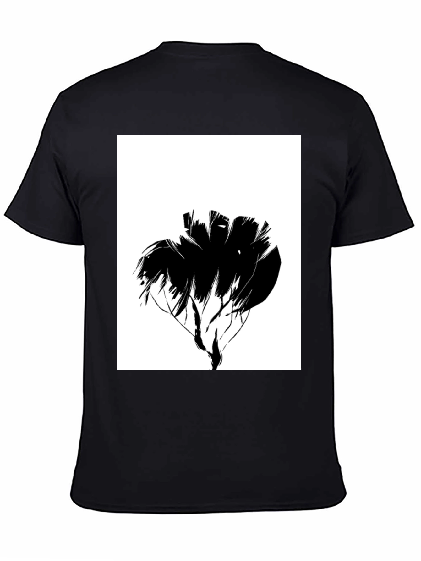 Abstract Tree Graphic Black Tee