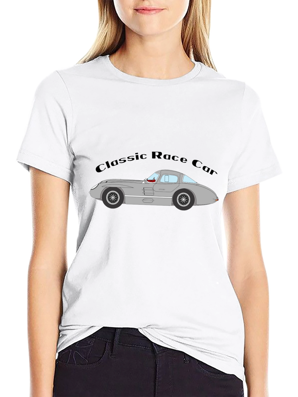 Classic Race Car Graphic T-Shirt - Retro Auto Style