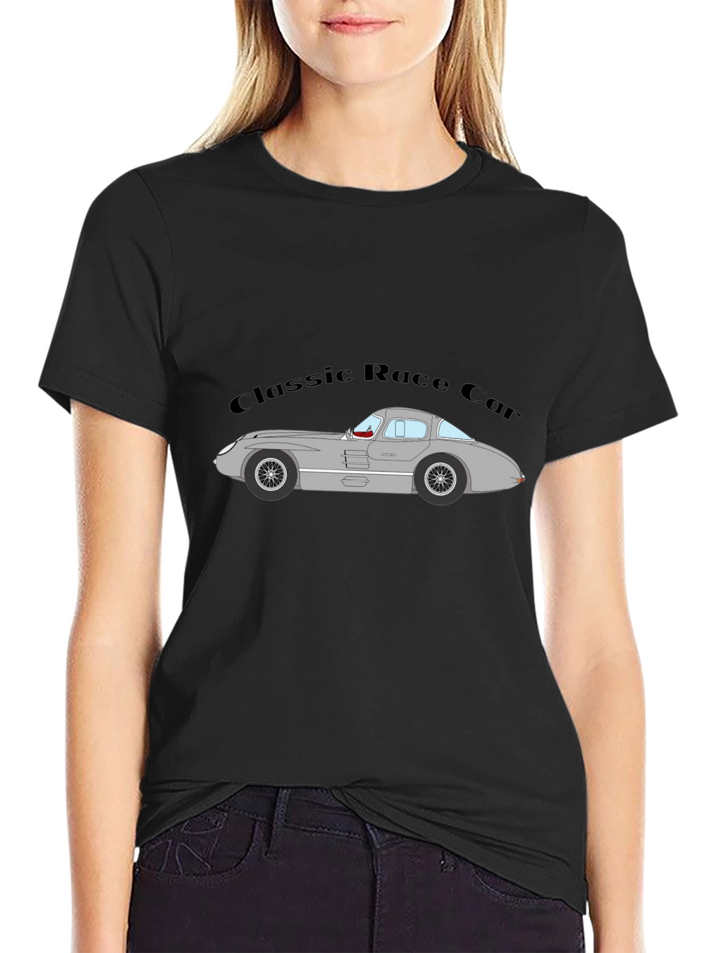 Classic Race Car Graphic T-Shirt - Retro Auto Style