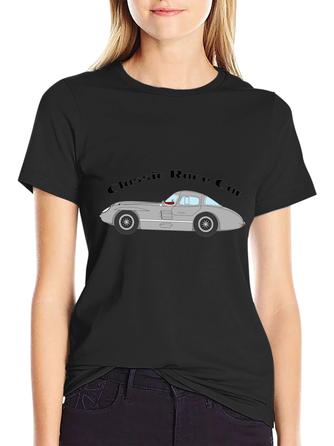 Classic Race Car Graphic T-Shirt - Retro Auto Style