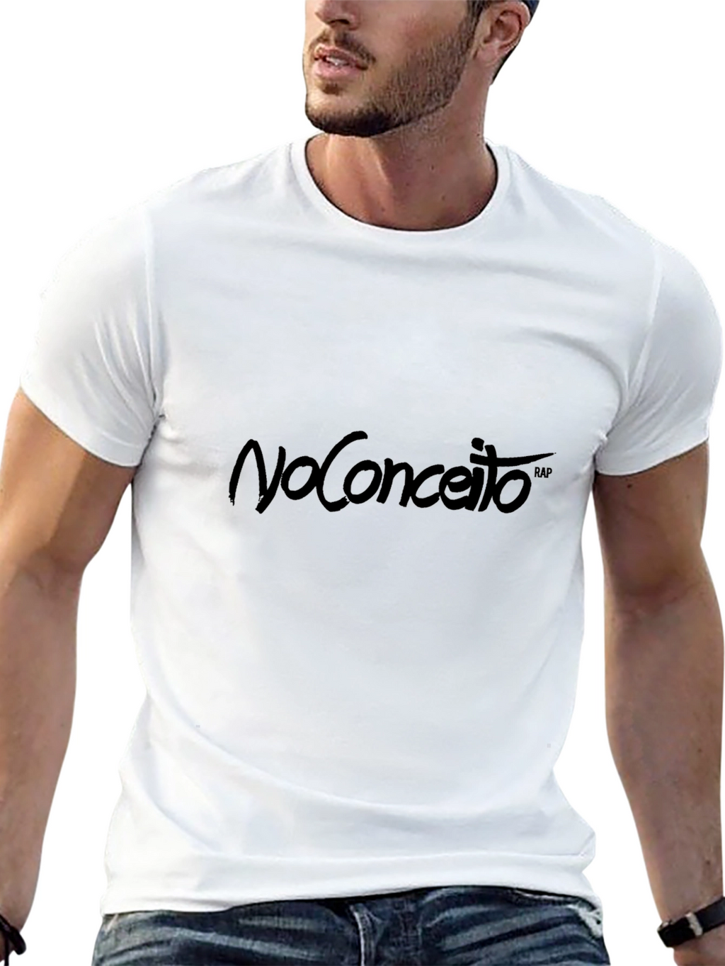 No Conceito Black Graphic Tee